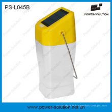 Lanterne portative extérieure de panneau solaire de couleur jaune